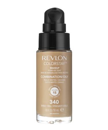 2 x Revlon Colorstay Pump 24HR Make Up SPF15 Comb/Oily Skin 30ml - Early Tan