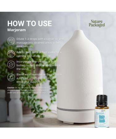 Marjoram Essential Oil - Direct from Al Sheikh for Export Egypt - Steam Distilled - Aceite de Mejorana for Aromatherapy, Massage, Diffuser, DIY Candle and Soap Making - 2lbs Marjoram (Al Sheikh) 32 Fl Oz (Pack of 1) - Buy Online on GoSupps.com