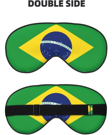 Brazilian Flag Soft Eye Mask - Comfortable Light Blocking Sleep Mask for Side Sleepers | Relaxing Pressure-Free Eyewear - Buy Online on GoSupps.com