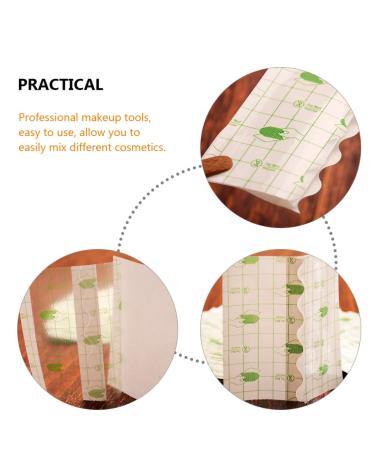 LALAFINA 100pcs Makeup Hand Palette - Disposable Adhesive Cosmetic Palettes & Brush Cleaner | 8x8cm Cat Design - Buy Online on GoSupps.com