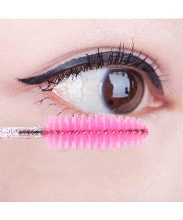 ReaZX Disposable Mascara Wand Eyebrow Eyelash Spoolie Brush for Extensions Crystal Pink Eyelash Brushes for Eyebrow Castor Oil Brush 100 Pcs - Buy Online on GoSupps.com