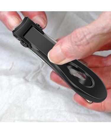 Vbnuyhim Large Nail Clippers Toenail Clippers for Seniors | Portable Stainless Steel Nail Clippers | Long Handle Toenail Clippers with Ergonomic Slant Head Toenail Clippers Black - Buy Online on GoSupps.com
