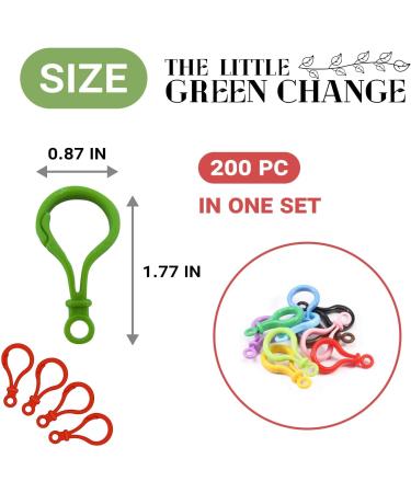 200 PCS Multicolor Plastic Lobster Clasp Keychain Clips for Kids | Backpack and Craft Keychain Hooks - Buy Online on GoSupps.com