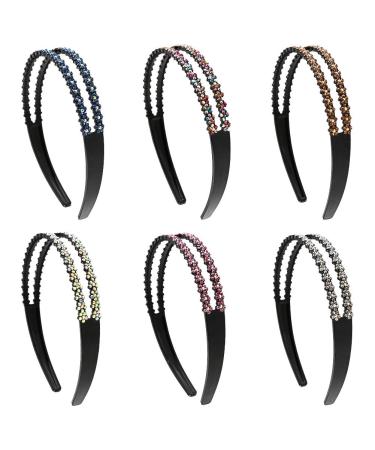 BKpearl 6 Pack Rhinestone Headbands - Fashion Hair Hoop for Women & Girls - Buy Online on GoSupps.com