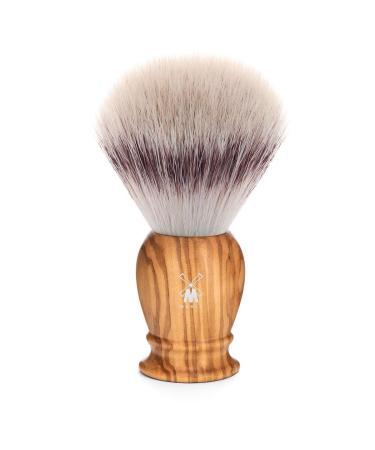 MÜHLE Classic Olive Wood X-Large Silvertip Fiber Shaving Brush - Synthetic Luxury Shave Brush for Men, Rich Lather