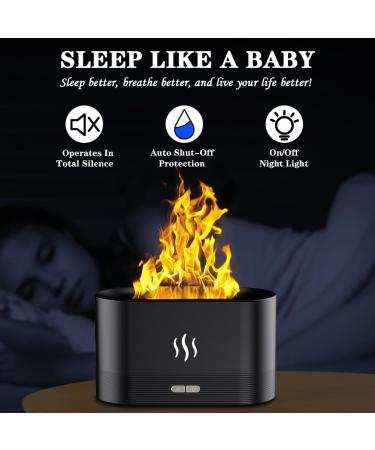 Lomug Flames Aroma Diffuser | Ultrasonic Humidifier & 7-Color LED Aromatherapy Lamp for Home Kids & Office - Safe Automatic Shutdown - Buy Online on GoSupps.com