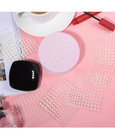 1650 Pcs Self-Adhesive White Pearl Stickers for Crafts, Hair, Face, Nail, and Cell Phone Decor - 3mm/4mm/5mm/6mm - Buy Online on GoSupps.com