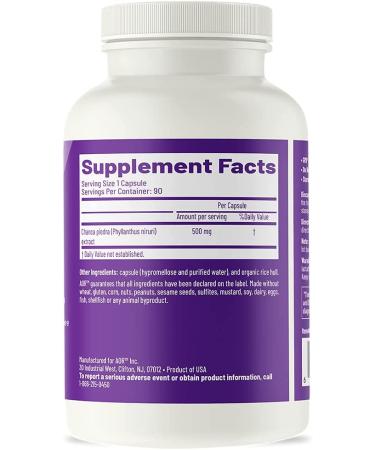 Chanca Piedra 90 Veg Capsules | Advanced Orthomolecular Research AOR - Natural Support for Kidney Health - Buy Online on GoSupps.com