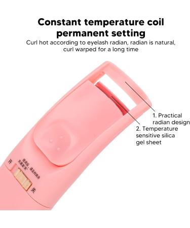 Heated Eyelash Curlers Electric Eyelash Curler Rechargeable Eyelash Curler Heating Silicone Pad Lash Curling Tool Long Lasting Perfect Eyelashes for Fast Eyelash Curling (2) - Buy Online on GoSupps.com