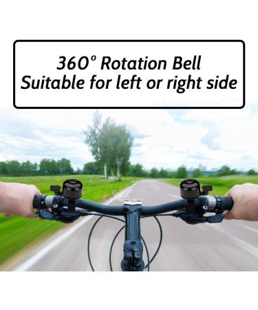Paliston Bike Bell - Crisp Sound for Adults & Kids - Black - Buy Online on GoSupps.com