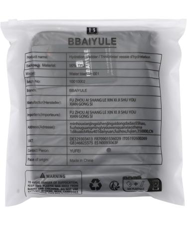 BBAIYULE 2L BPA-Free Drinking Bubble | Backpack Hydration Bladder with Hose | Antimicrobial & Dust Density Water Bag - Gray - Buy Online on GoSupps.com