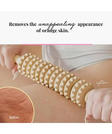 Tuuli Anti Cellulite Massage Set - 2x Wooden Massage Rollers with Handle for Maderotherapy | International Shipping Available - Buy Online on GoSupps.com