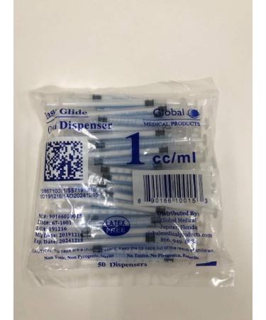 Easy Glide 1ml 1cc Oral Syringe Luer Slip Caps Included Great for Oral Medicine and Home Care 100 Count