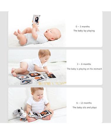NIKTULE Newborn Mirror Tummy Time Toy | Baby Discovery Spiegel with Fabric Books & Crib Bells for 0-12 Months International Shipping Available - Buy Online on GoSupps.com