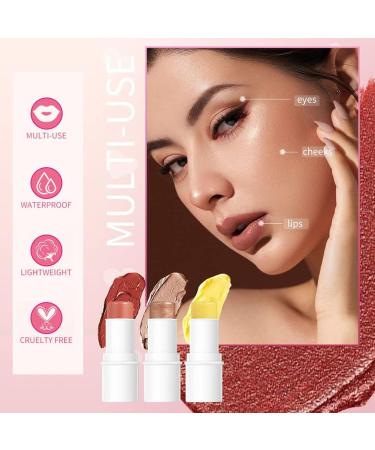 Highlighter Pen for Face Waterproof Blush Stick Highlighter Eyeshadow Cosmetic Glitter Eyeshadow Eyeliner Highlighter Blush Contouring Stick Lip Balm - Buy Online on GoSupps.com
