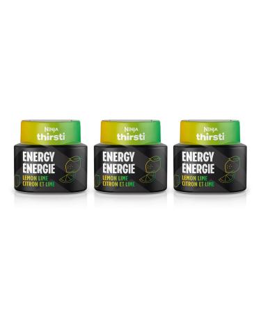 Ninja Thirsti ENERGY Lemon Lime Flavoured Water Drops with invigorating caffeine and contain 0 calories* 0 sugar* (*per 12oz classic serving) . Turn water into refreshing fruit-flavoured sparkling or still drinks with Ninja Thirsti ENERGY Flavoured Water 