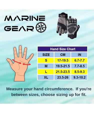 Large Marine Gear Sailing Gloves - Enhanced 3-Finger Dexterity and Superior Grip - Buy Online on GoSupps.com