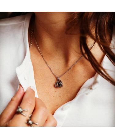 Personalized Picture Projection Necklace for Women - Custom Love Heart Pendant - Buy Online on GoSupps.com