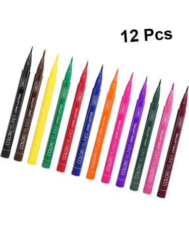 POPETPOP 36 Pcs Eyeliner Pencil Matte Colored Eyeliner Waterproof Eyeliner Liquid Eyeliner Set Painted Makeup 1 count (Pack of 1) As Shownx3pcs - Buy Online on GoSupps.com