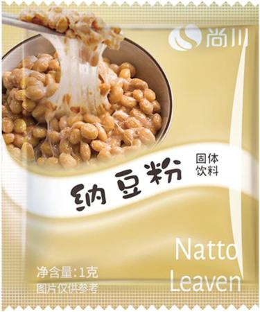 Nattomoto Starter: Japanese NATTO Fermented Soybean Powder for Health | 10 Pieces of Active Bacillus Subtilis NATTO Bacteria - Buy Online on GoSupps.com