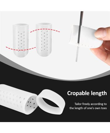 Ninnyi 12pcs Silicone Finger Protectors Breathable Big Toe Gel Caps Covers for Men Women(S/M/L) - Buy Online on GoSupps.com