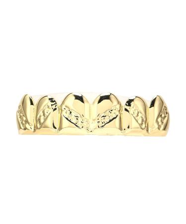 Fashionable Gold Plated Teeth Brace Metal Jewelry for Halloween Party - Unique Costume Accessory - Buy Online on GoSupps.com