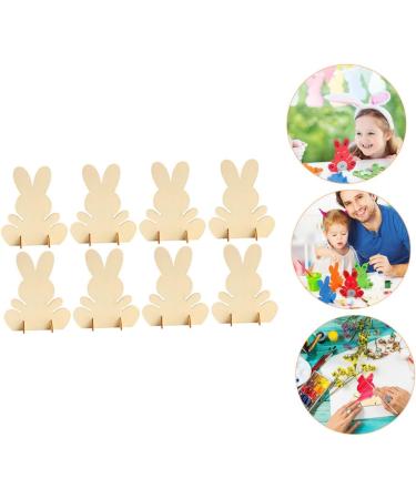 LIFKICH Blank Wood Slices 2 Sets Handmade Rabbit Material Desktop Wooden Label Child Unfinished Rabbit Wood Cutouts As Shown 1 16X13.5X0.1CM - Buy Online on GoSupps.com