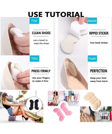 Crazy Bean 4 Pairs Heel Cushion & Toe Pads | Comfort for High Heels - Pain Relief & Shoe Fillers - Buy Online on GoSupps.com