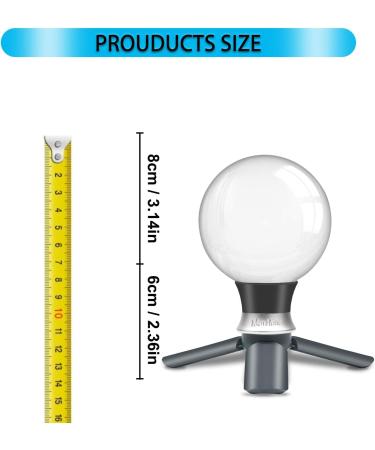MerryNine 80mm K9 Crystal Photography Ball with Mini Tripod - Universal Camera Interface, Metal Base, Pouch - Perfect for Teaching Light Spectrum Physics and Art Decor - Buy Online on GoSupps.com