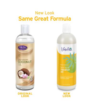 Life-flo Fractionated Coconut Oil 16 fl oz | Pure Skin Care Moisturizer - Buy Online on GoSupps.com