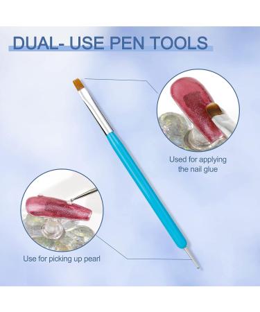 Biutee Rhinestone Glue Gel Set for Nail Art - 18ml Diamond Decoration Adhesive with Brush Pen and Mica Powder - LED Light Cure Needed - 6 Pcs - Buy Online on GoSupps.com