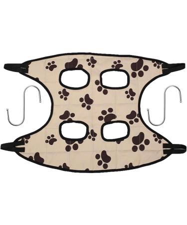 Pet Grooming Helper Hammock Cat Dog Sling for Beauty | Breathable Pet Cat Hammock Restraint Bag for Small Medium Large Dogs and Cats Generic Paw Print Small - Buy Online on GoSupps.com