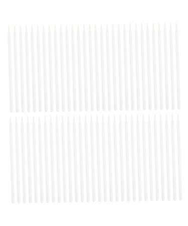 Hemoton 300 Pcs Disposable Eyeliner Brush Cosmetic Eye Wands Makeup Lip Lip Gloss White 9x6.5cmx3pcs Whitex3pcs