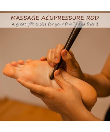 MILISTEN Thai Wooden Massage Stick - Handheld Foot & Head Massage Tool for Relaxation - 2pcs | Ideal for Home & Travel - Buy Online on GoSupps.com