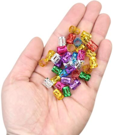 150 Pieces Dreadlocks Beads Aluminum Hair Rings for Braids Hair Clips Braiding Ring Metal Cuffs Hair Jewelry for Braids Accessories Multicolored - Buy Online on GoSupps.com