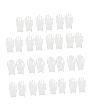 Housoutil 15 Pairs Overnight Moisture Gloves Stretchable Gloves Sleeping Gloves Dry Hands Spa Gloves Hands Night Mittens Hands Care Mittens Black Winter Men Bottle Running White Cotton Miss