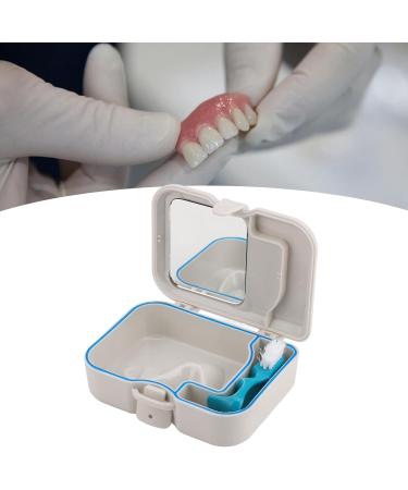 Buy Verdant Touch Denture Case - Waterproof Locking Design with Toothbrush & Mirror | Ideal for Travel & Bathroom Storage - Buy Online on GoSupps.com