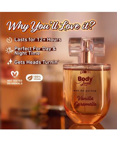 Plum_BodyLovin' Vanilla Caramello Eau De Parfum | Long Lasting & Premium Gourmand Fragrance | Luxury Perfume For Women | Vanilla Caramel & Pistachio Notes (50 ml) - Buy Online on GoSupps.com