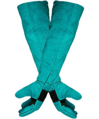 Animal Handling Gloves - Anti Bite Safety Gloves Pet Scratch Protection Gloves | Comfortable Pet Gloves Scratch and Bite Protection Gloves for Hawks Snakes and Other Re 60 Cm-green - Buy Online on GoSupps.com