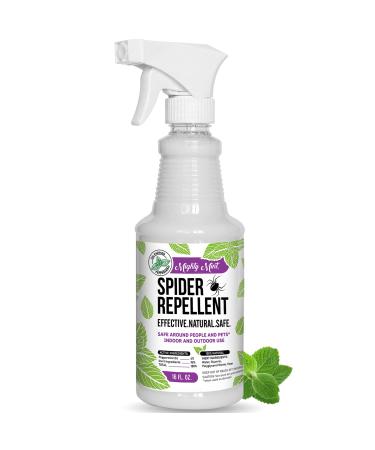 Mighty Mint - 16oz Spider Repellent Peppermint Oil - Natural Spray for Spiders and Insects - Killer + Deterrent