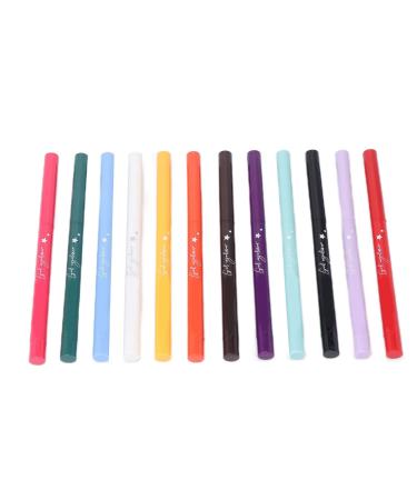 Ymiko 12 Colors Pencil Set Matte Sweatproof Waterproof Long Lasting Makeup Kit