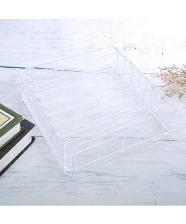 Ruiqas Acrylic Makeup Organizer - 8 Compartment Transparent Box for Lipstick & Eyeshadow - Buy Online on GoSupps.com