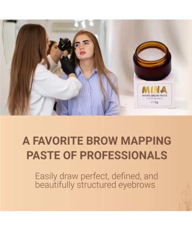 MinaiBrow Eyebrow Conditioning Cleanser 100ml + White Brow Paste 5g | Hydrating, Moisturizing, Brow Mapping & Shaping - Buy Online on GoSupps.com