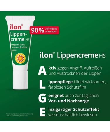 Buy Ilon Lip Cream HS Savings Set - 2x3ml | Antiviral Protection for Lip Herpes | Daily Care with Microalgae Spiralin  - Buy Online on GoSupps.com