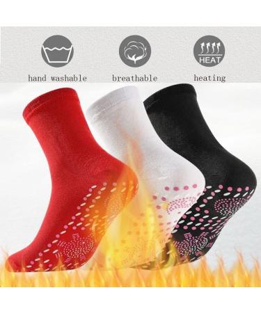 Self-Heating Tourmaline Massage Socks | Warm Therapy Socks for Winter | Breathable Foot Warmers & Frost Protection - Buy Online on GoSupps.com