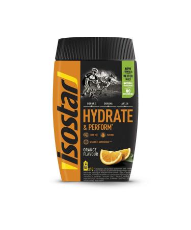 ISOSTAR Hydrate & Perform ISO Drink 400g - Isotonic Electrolyte Powder for Sports Performance - Orange & Lemon - 2x400g + 1L Bottle - International Shipping Available - Buy Online on GoSupps.com