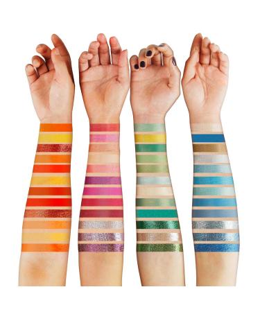 Delanci Space Blue Eyeshadow Palette | 15 Glitter & Matte Shades | Waterproof Pressed Pigment for Dramatic Holiday Makeup - Buy Online on GoSupps.com