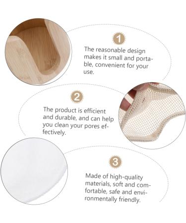 Beavorty 1 Set Makeup Remover Pad Makeup Cotton Pads Make up Pads for Face Makeup Puff Bamboo Makeup Remover Pads Face Makeup Cleaning Pad Reusable Facial Pads Face Cleaning Puff Round Set - Buy Online on GoSupps.com