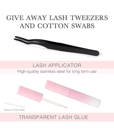 EMEDA Natural DIY Lashes Kit - 5 Pair 3D Individual Eyelashes with Glue, Tweezers, and Applicator - 50pcs Lash Clusters 8-12mm - Fake Eyelash Extension Set (DIY Lashes 002) - Buy Online on GoSupps.com