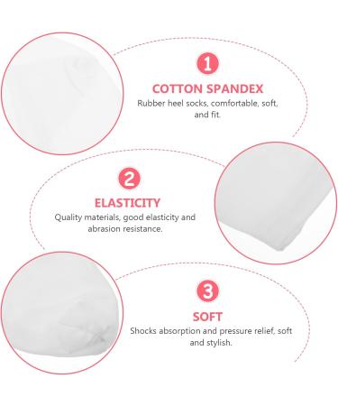 Lurrose 4pairs Moisturizing Socks Whitening Gel Aloe Socks Toe Socks Heel Repair Socks Heel Protectors Spa Gloves Moisturizing Gloves Foot Care Socks Dry Aldult Cotton Spandex Lotion - Buy Online on GoSupps.com